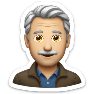 european man middle aged sticker