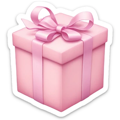 pastel pink present sticker