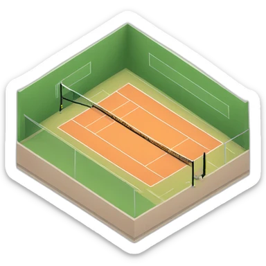 tennis court sticker