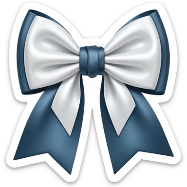 White bow sticker