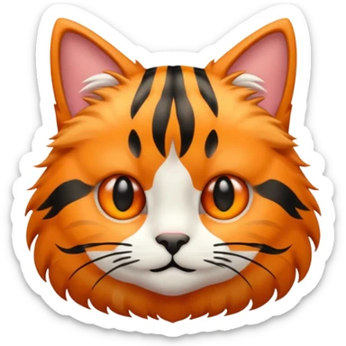 Tabbycat emoji sticker