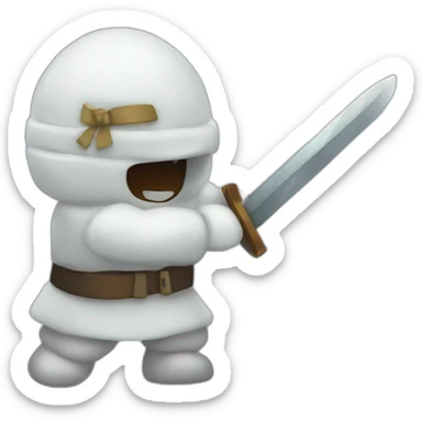 igloo sword fight sticker