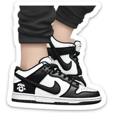 Nike dunk panda SB LOW sticker