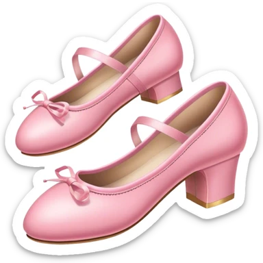 an American football ball and a ballerina shoes sticker