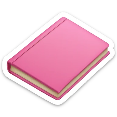 pink book sticker