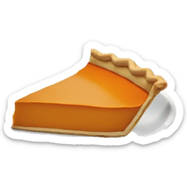 Pumpkin pie slice sticker