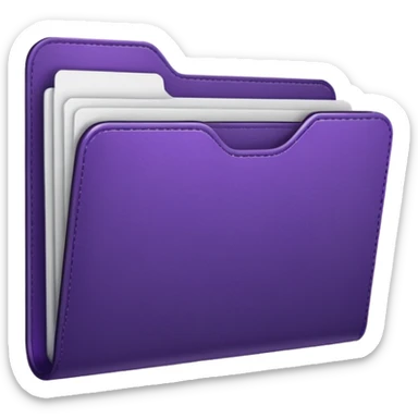 dark purple favorite folder sticker