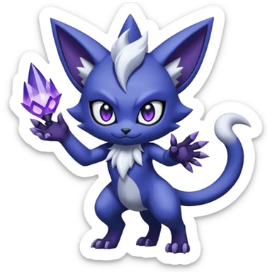 Sableye-Meowstic-Absol-hybrid-fusion (full body) sticker