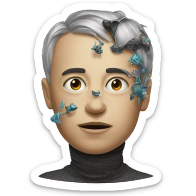 surrealism meets AI sticker