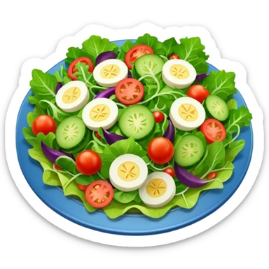 vegetarian green salad sticker