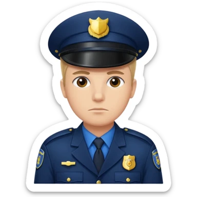 police officer sticker