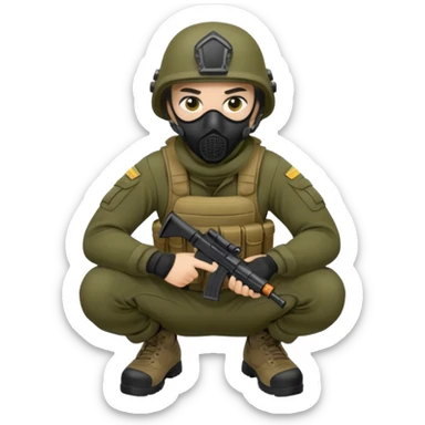 soldier-crouching-with-tactical-mask sticker