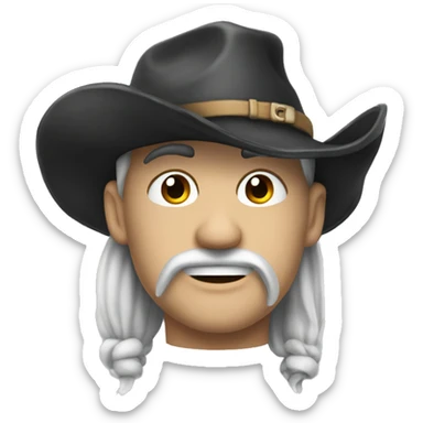 Squalo con cappello a cilindro sticker