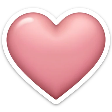 Brownish pink heart sticker