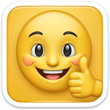 win emoji smiling face with thumbs up sticker