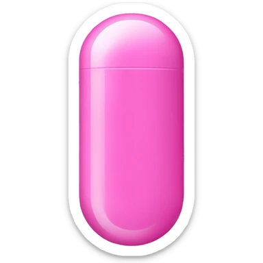 Pink pill capsule sticker