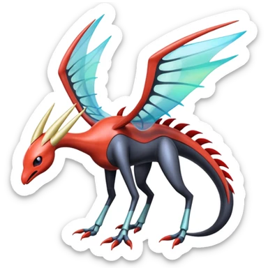 Latias-Darkrai-Deoxys-Giratina-Palkia-Meloetta-fusion-animal-Pokémon-hybrid-creature  sticker