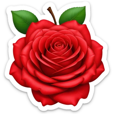 rose and apple sticker