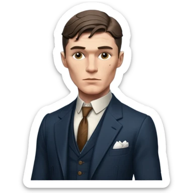 Thomas Shelby with a six pack sticker