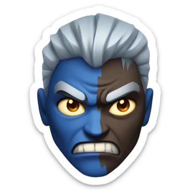 Blue kayn angry  sticker