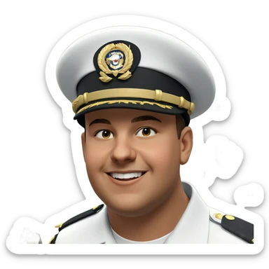 boys in military uniforms smiling sticker