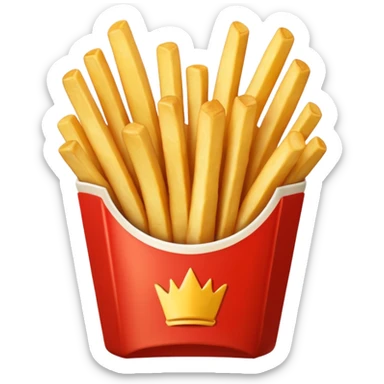 Porzione di patatine piccola sticker