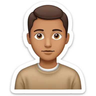 a person alone far away from a group sticker