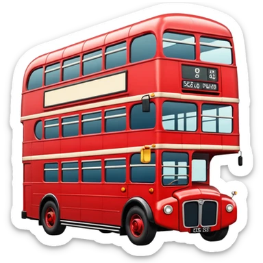 Double Decker Bus sticker