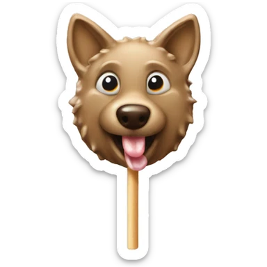 Jackal lick lollipop sticker