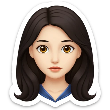 Pelinegra bonita sticker