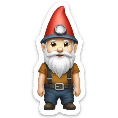 gnome in a tire sticker