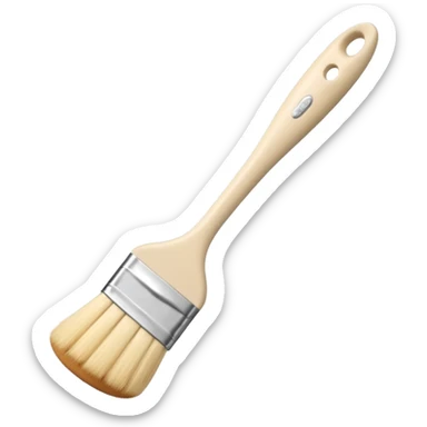 Beige fully silicon pastry brush  sticker