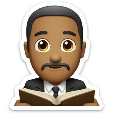Make an emoji of me reading the Bible  sticker