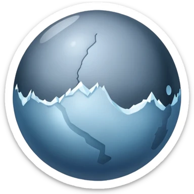 Pluto as a planet, icy surface, small and distant, no text sticker