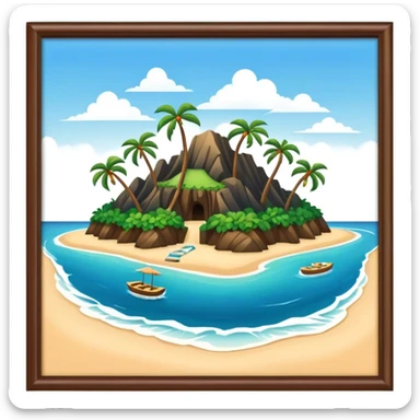 isla en hawai sticker