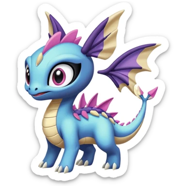 Meloetta-Cresselia-Palkia-Spyro-Toothless-Stitch-Fakémon-creature-hybrid sticker