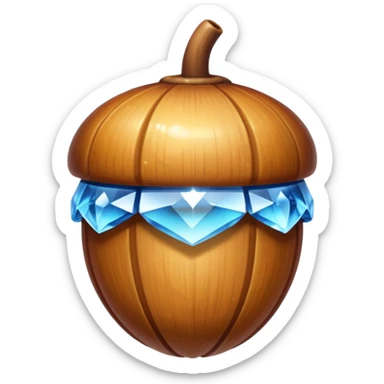 Chrystal acorn sticker