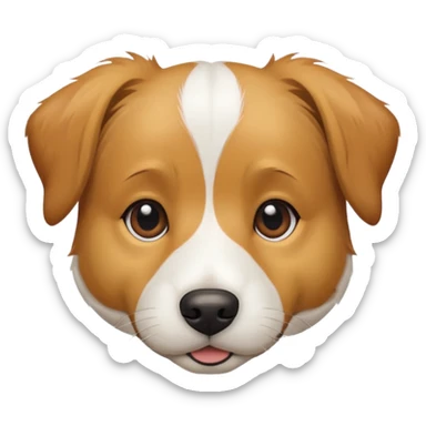 a jack russell cross with a larger dog sticker