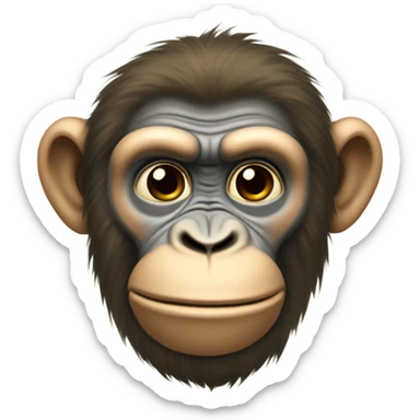 Make an faded ape sticker