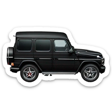 black-mercedes-benz-G-Class sticker