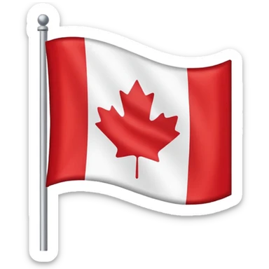 canada flag without colours sticker