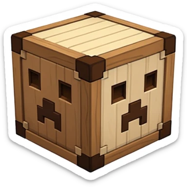 Minecraft crafting table sticker