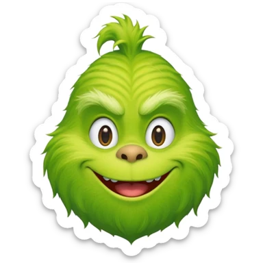 The Grinch is penes sticker