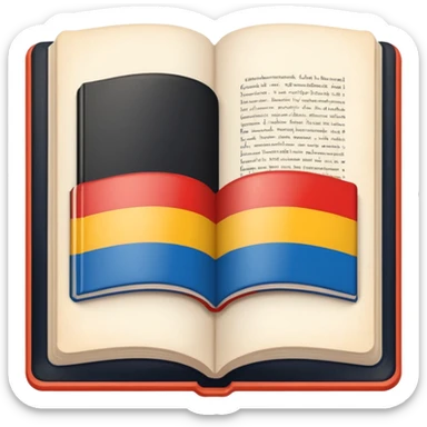 a school textbook with a fragment of Germany on the cover sticker