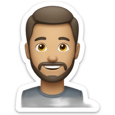 Man with arm at positive 45° angle sticker