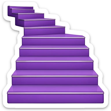 42-foot purple steps in floor map with lines no stairs sticker