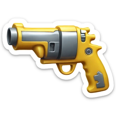 Metal squirt gun sticker