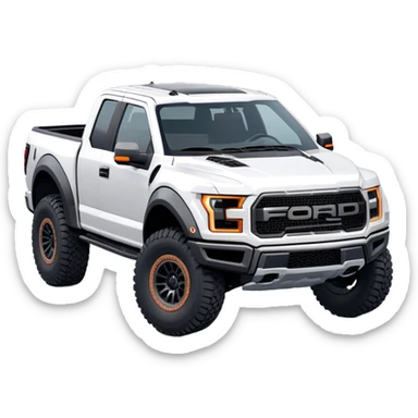 Ford f150 Raptor - Ford (Model Year: 2024) (Iconic colour: White) sticker