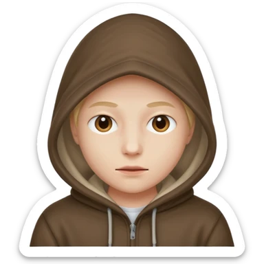 Une personne mystérieuse sous capuche sticker