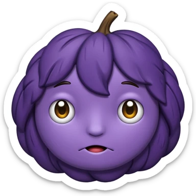 cute prune sticker